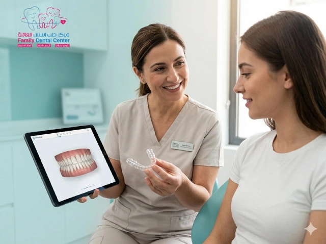 طبيبه تشرح لمريضه تقويم الانفزلاين والفروق بينه وبين غيره من انواع التقويم 