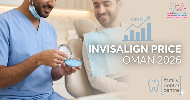 A doctor discusses the Invisalign Price in Oman 2026 with a patient.